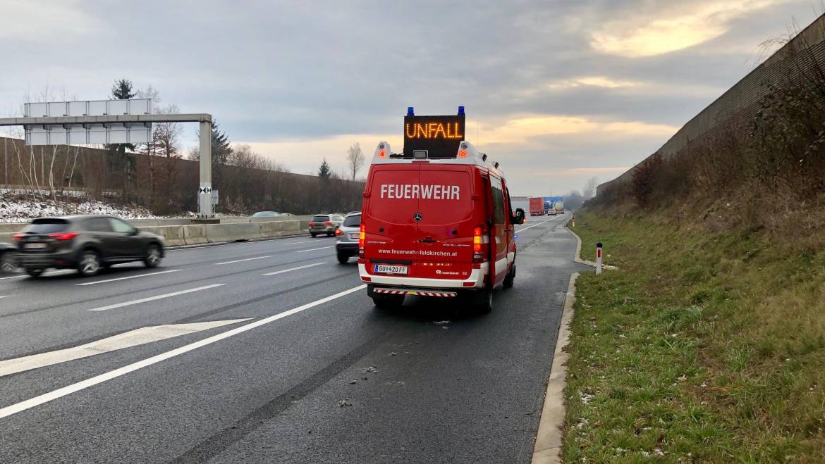 Verkehrsunfall auf der A2