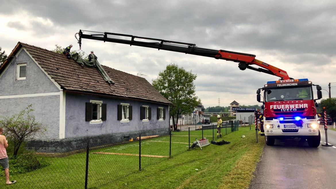 Technische Hilfeleistung nach schweren Unwettern