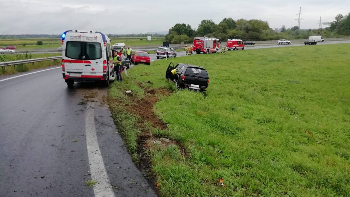 Verkehrsunfall A2 Richtung Klagenfurt