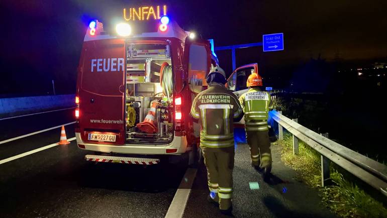 Verkehrsunfall A2 Knoten Graz Ost