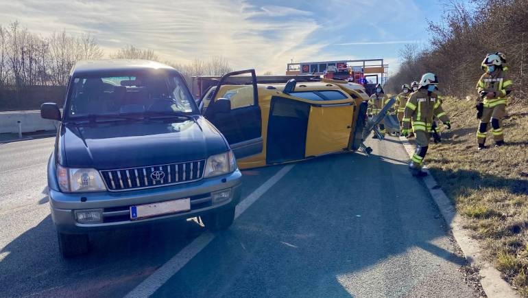 Verkehrsunfall auf der A2