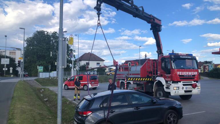 Fahrzeugbergung im Ortsgebiet