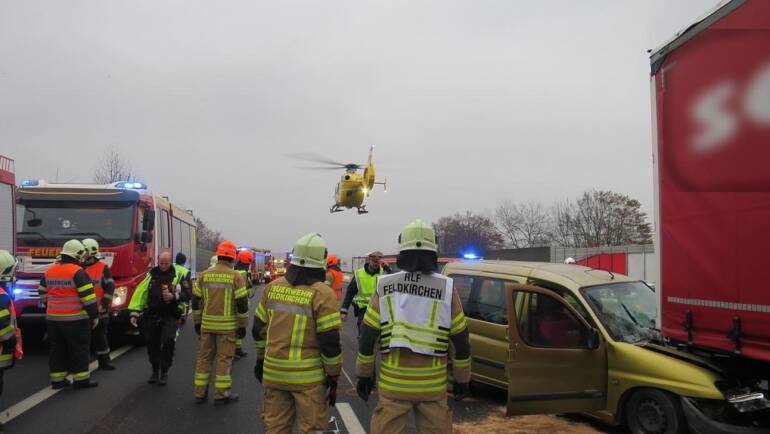 Schwerer Verkehrsunfall A2